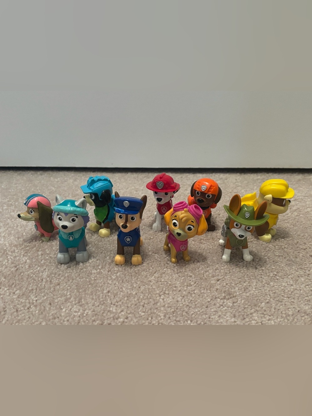 Paw Patrol Action Figure Set Everest Chase Rubble Liberty Rex Jungle Tracker
